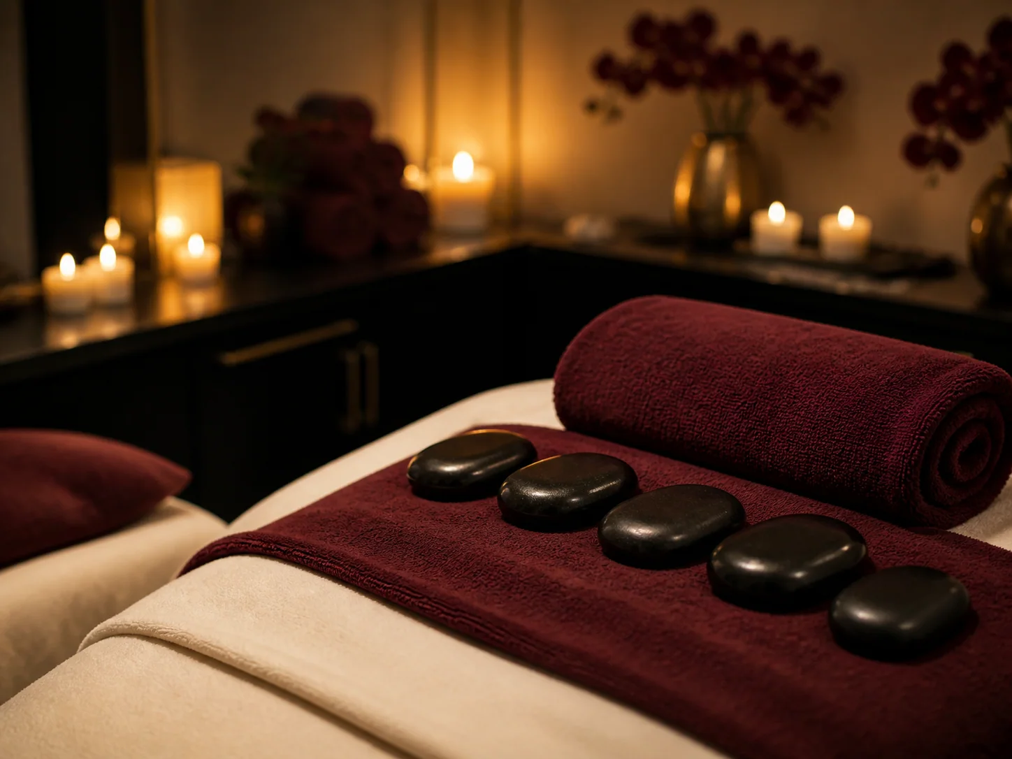 Hot-stone spa relaxation treatment
