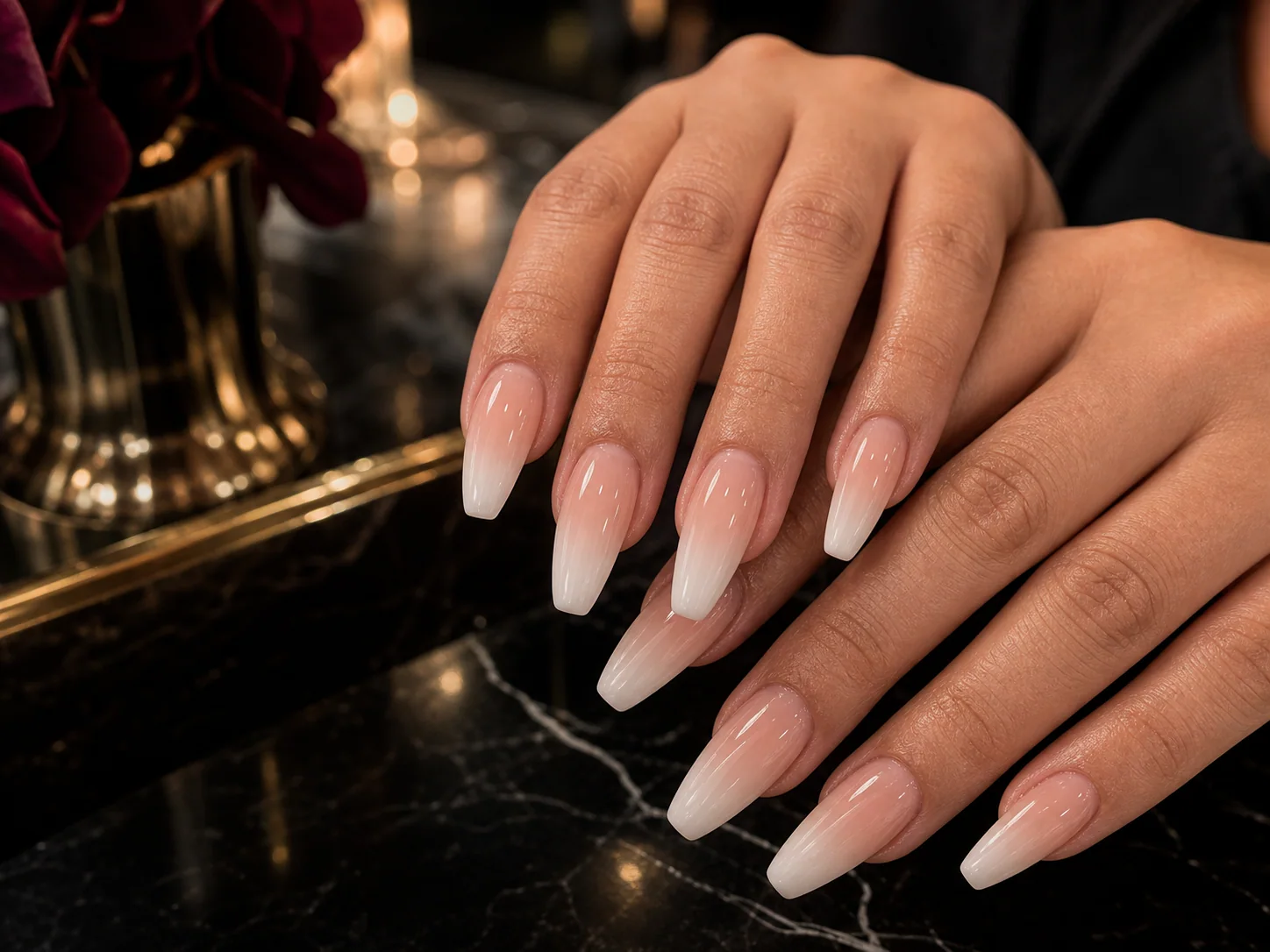Ombré acrylic nail set