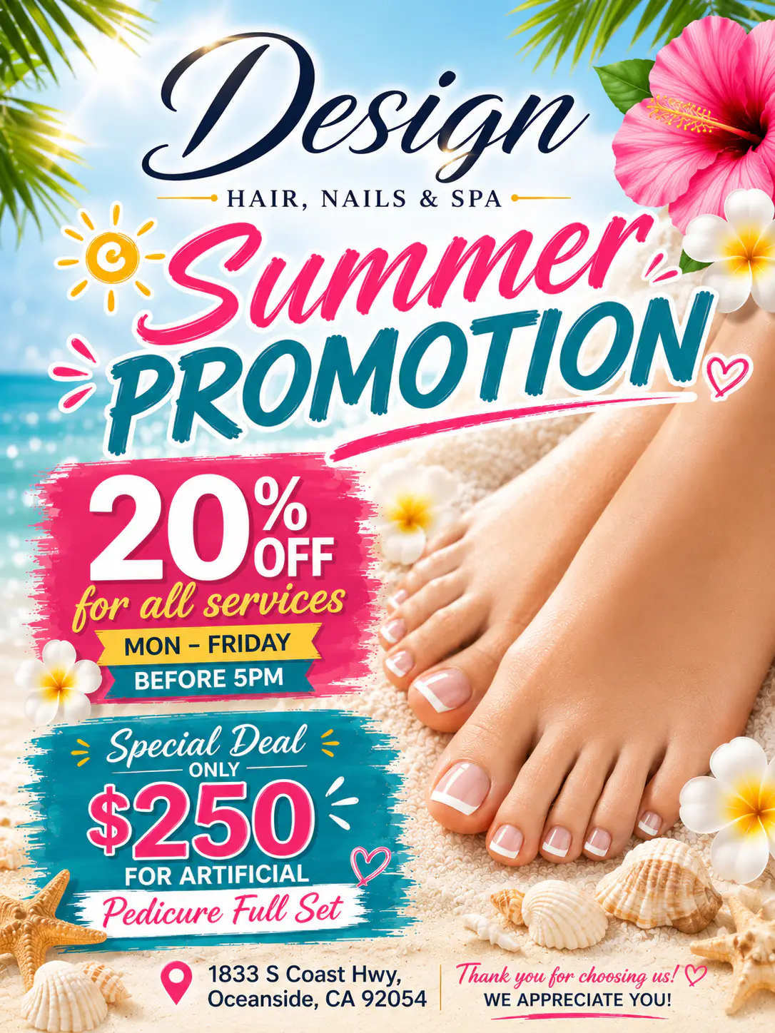Design Hair, Nails & Spa — current promotion